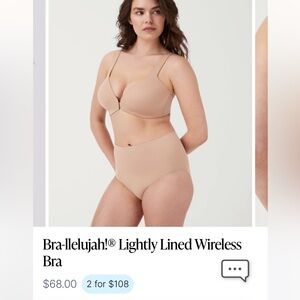 Spanx Bra-llelujah! Lightly Lined Wireless Bra 36C